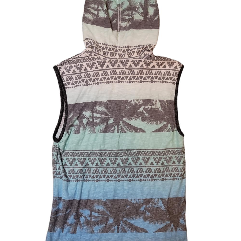 NWT Univibe Men's Sleeveless Hoodie Shirt  90's look - Picture 2 of 9